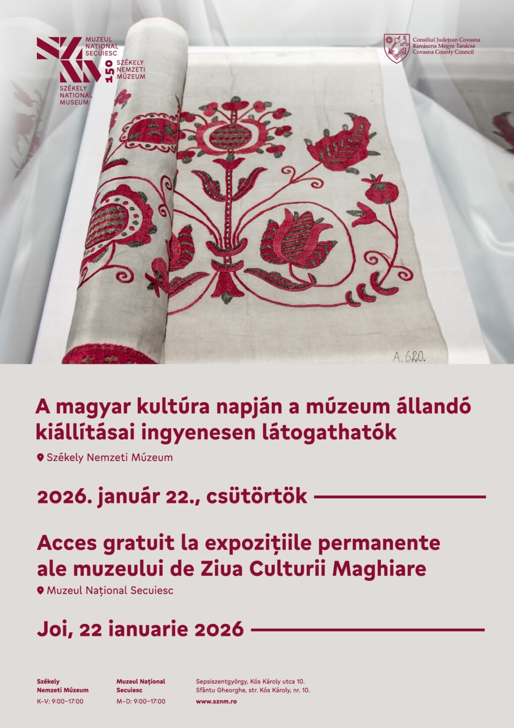 Ingyenes látogatás a múzeumban a magyar kultúra napján